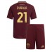 AS Roma Paulo Dybala #21 Hjemmedraktsett Barn 2024-25 Korte ermer (+ Korte bukser)